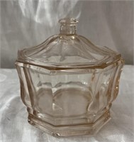 Pink Glass Jar