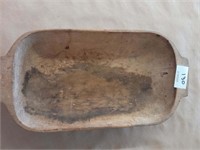 Antique 18" Wooden Dough Bowl