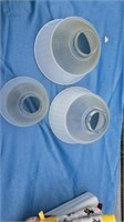 3 piece light fixtures lot
2 large 1 small