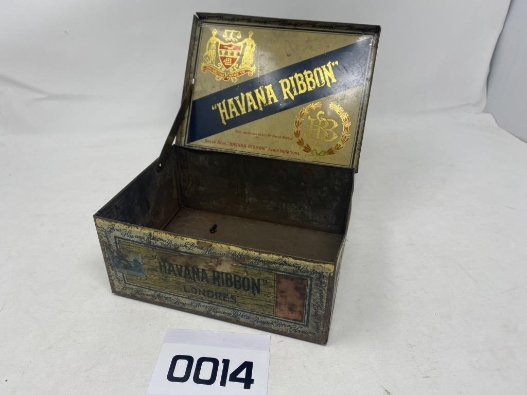 Metal Havana cigar box