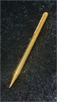 Gold tone and rhinestone Dupont style pen