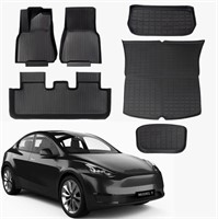 CARA Tesla Model Y Custom TPE Floor Mats, Set of 6