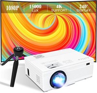NEW $80 4K Projector 1080P w/240" Display