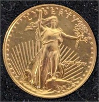 1989 Double Eagle, $5, 1/10 oz. Gold Coin