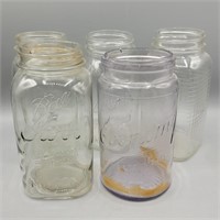 5 CANNING JARS 1= SUN KISSED, 1= AIR BUBBLES 1=
