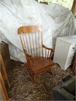 Wood rocking chair