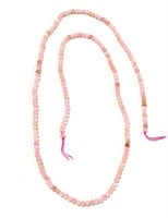 Natural 15.5" Round Faceted Pink Opal Beads