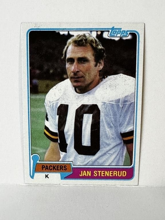 1981 Topps Hof Jan Stenerud Card