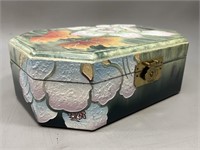 Ornate Artmax Heavy Floral Jewelry Box with