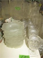 Frosted Snack Plates & Goblets (8)