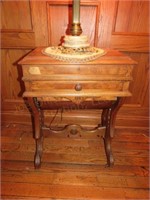 Victorian Sewing Table (*Chip on Veneer)