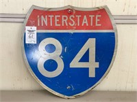 61. Interstate 84 Metal Sign