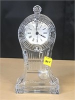 Lead Crystal Clock works 10"