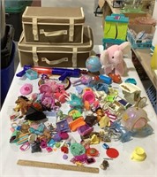 Toy lot w/ storage containers
