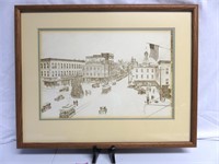 Downtown Hagerstown Pencil Print