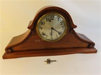 Gilbert Mantel Clock w/Key - 19.75" W x 10" T