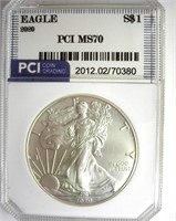 2020 Silver Eagle PCI MS70