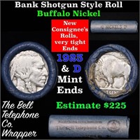 Buffalo Nickel Shotgun Roll in Old Bank Style 'Bel