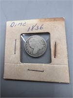 1836 Silver Capped Bust Dime