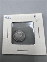 1855 Silver Seated Half Dime