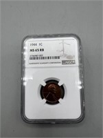 1944 MS65 RB Wheat Lincoln Penny