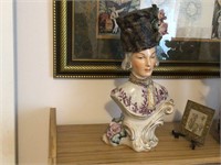 CORDAY BUST - 18" SIGNED PORCELAIN BUST -WOW-RARE