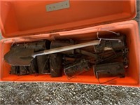11 Mole Traps, Shovel in Poly Chainsaw Case