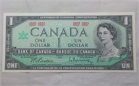 Canada $1 Banknote 1967 Centennial BC-45a