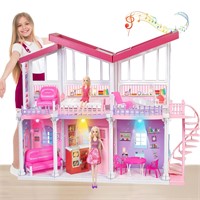 Large Doll House with 11.5 Inch Dolls, 2-Story Dol