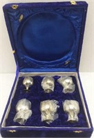 Vintage Decorative Silver Plated Goblets Set