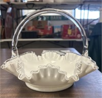 Fenton Silvercrest 11" Basket - Circa 1970’s