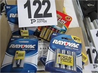 (2) Pack AA's & (10) 9V Batteries - Rayovac