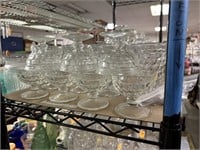 FOSTORIA GLASS LOT OF 7 DESERT GLASSES