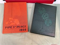 1946 & 1947 PIPE OF PEACE VIROQUA YEARBOOKS