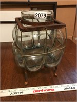 Large Caged Glass vase/container