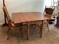 Drop Leaf Kitchen Table & 2 Chairs