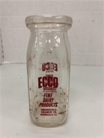 "Edwardsville Creamery Co" Half Pint Milk Bottle