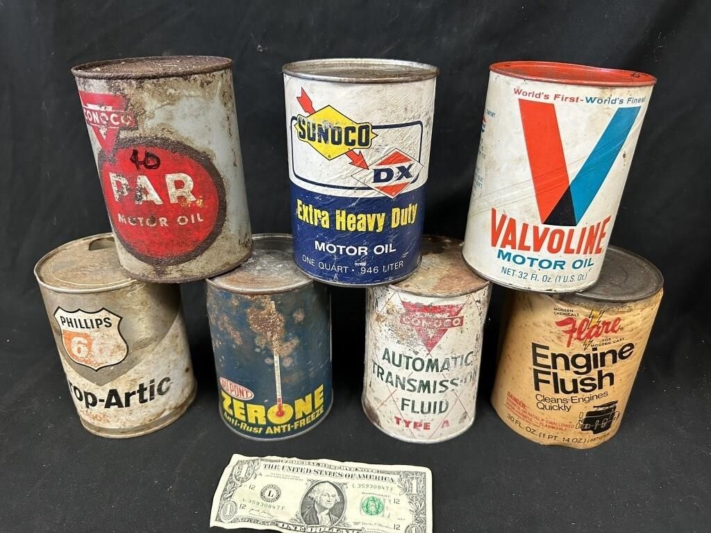 7 1 Qt. Oil Cans Inc. Sunoco