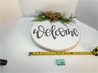 16 Inch Wooden Welcome Sign
