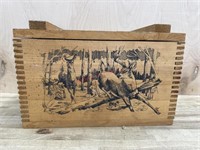 Wooden ammo box empty 9x10x17