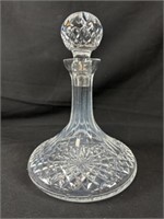 Waterford Fine Cut Crystal Ships Decanter wStopper