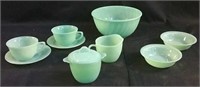 10 pieces of vintage Fire King  Jadeite dishes