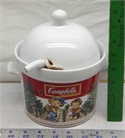 F4) CAMPBELL SOUP SOUP TUREEN WITH LADLE