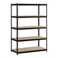 Muscle Rack 48x24x72 5-Shelf Steel; Black