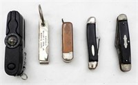 (5) VINTAGE FOLDING POCKET KNIVES