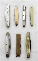 (7) VTG MINI FOLDING POCKET KNIVES