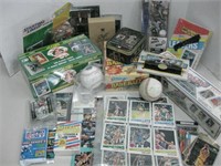 Box Of Assorted Baseball & Sports Collectibles