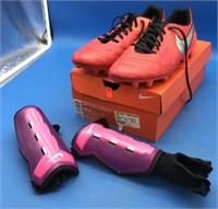 Nike Orange Tiempo Genio II Leather Soccer Shoes