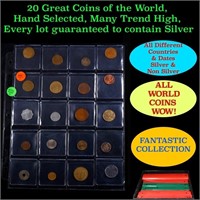 20 Great Coins of the World, hand selected, many t