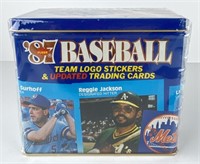 SEALED TIN OF SPORTS CARDS